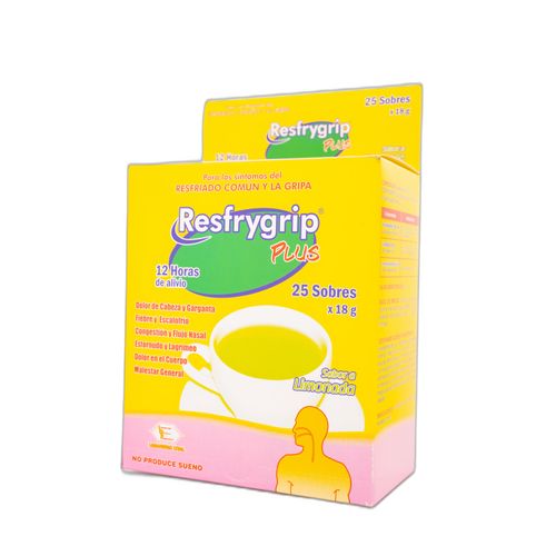 Resfrygrip Plus 500 Mg Caja X 25 Sobre Labquifar