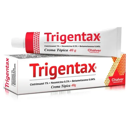 Trigentax Betametasona Clotrimazol Neomicina 1% + 0.5% Crema Tópica Tubo X 40 Gr Chalver