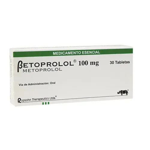 Betoprolol Metoprolol 100 Mg Caja X 30 Tabletas Ropsohn