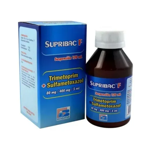 Supribac F Sulfametoxazol 400Mg Trimetoprim 80Mg/5Ml Frasco X 120 Ml Suspensión Oral Bioquifar