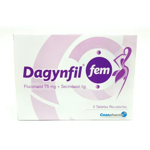 Dagynfil Fem Fluconazol 75 Secnidazol 1Gr Caja X 4 Tabletas Coaspharma