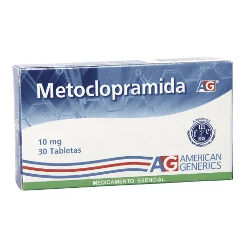 Metoclopramida 10 Mg Caja X 30 Tabletas Ag