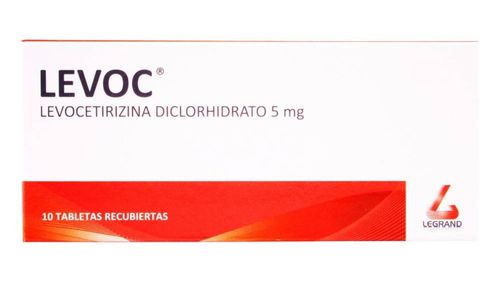 Levoc Levocetirizina Diclorhidrato 5 Mg Caja X 10 Tabletas Legran