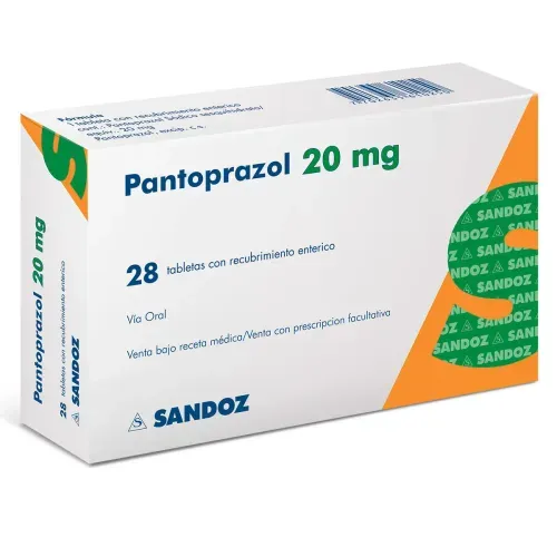 Pantoprazol 20 Mg Caja X 28 Tabletas Sandoz
