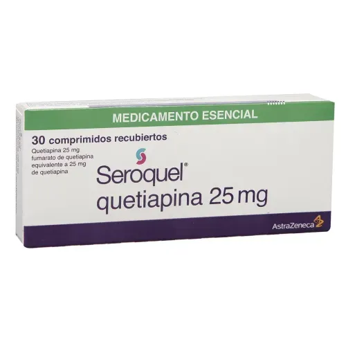 Seroquel Quetiapina 25 Mg Caja X 30 Comprimidos Zeneca