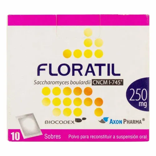 Floratil Sacaromices Boulardi 250 Mg Caja X 10 Sobres Axon