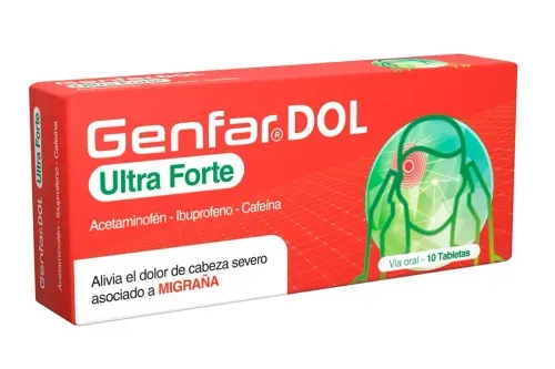 Genfardol Ultra Forte Caja X 10 Tabletas Genfar