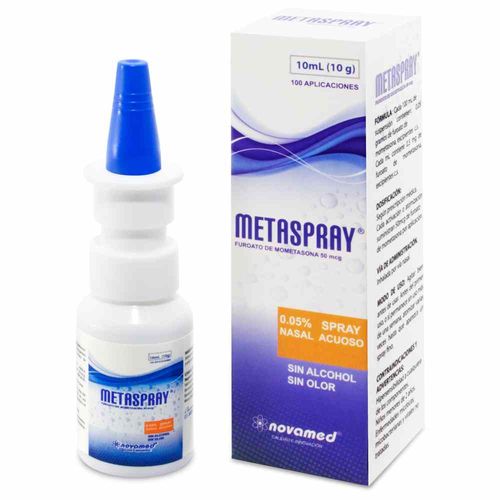 Metaspray Nasal Mometasona Furoato 0.05% Frasco X 10 Ml Novamed