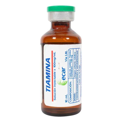 Tiamina 1 G Frasco X 10 Ml 1 Ampolla Ecar