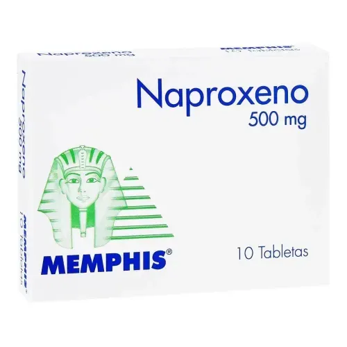 Naproxeno 500 Mg Caja X 10 Tabletas Memphis
