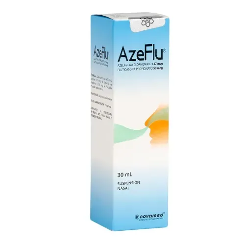 Azeflu Azelastina 137/50 Mcg Spray Frasco X 30 Ml Suspensión Novamed