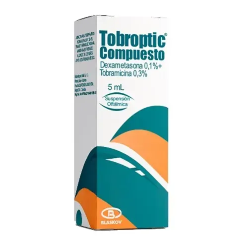 Tobroptic Compuesto Suspensión Oftálmica Frasco X 5 Ml Blaskov