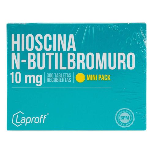 Hioscina Butil Bromuro 10 Mg Caja X 300 Tabletas Laproff
