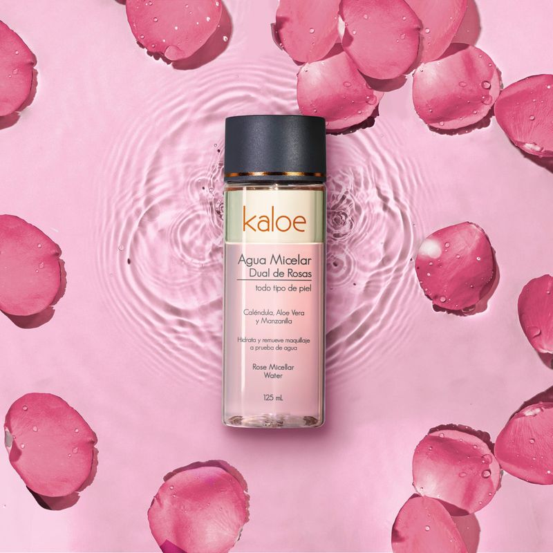 Agua Micelar Dual De Rosas Kaloe 125 Ml