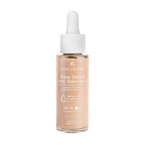 Base Serum con Bakuchiol Tono Medio Claro x 28 ml