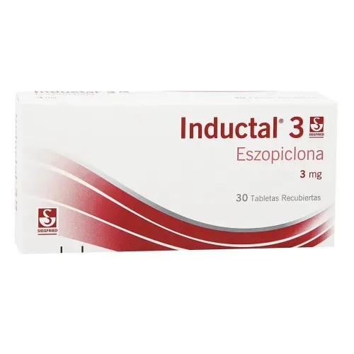 Inductal Eszopiclona 3Mg Caja X 30 Tabletas Siegfried