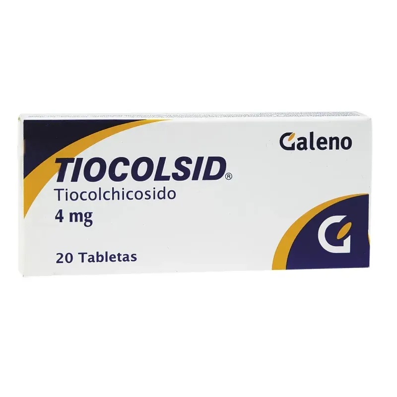 Tiocolsid 4 Mg Tabletas 20 Relajante Muscular