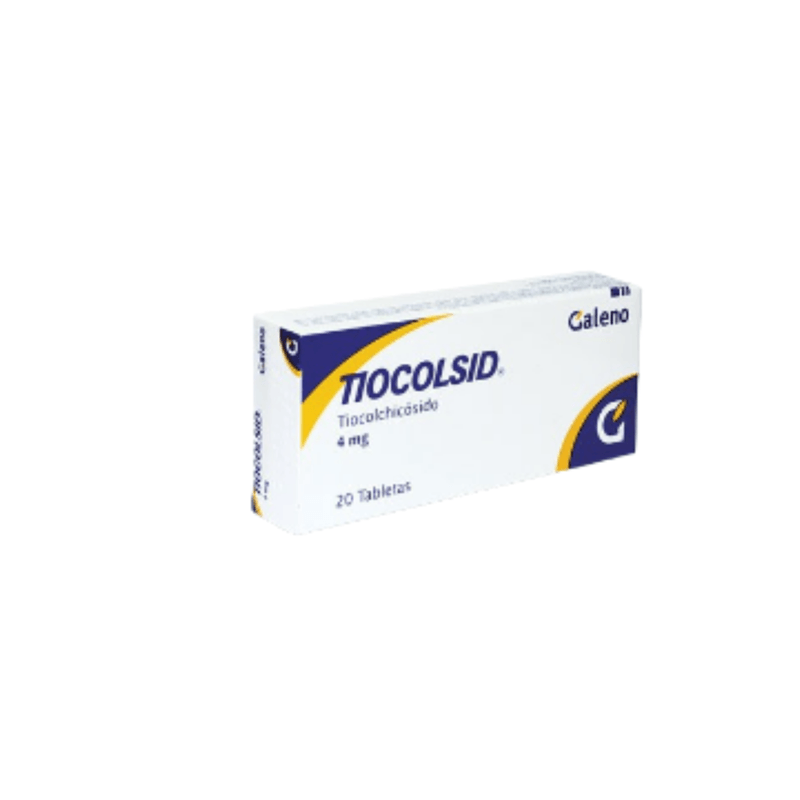 Tiocolsid 4 Mg Tabletas 20 Relajante Muscular