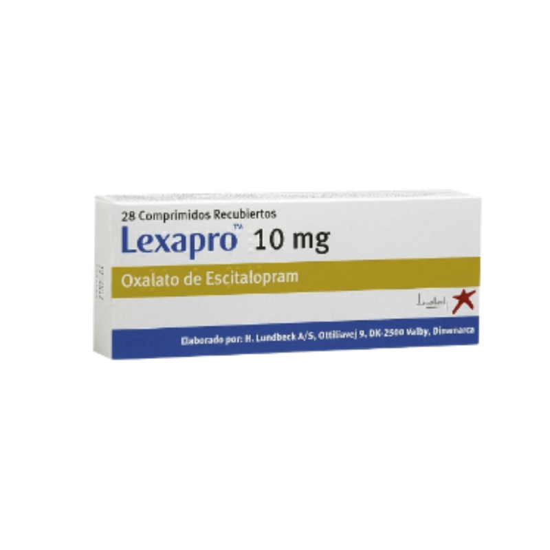 Lexapro Escitalopram 10 Mg Tabletas 28