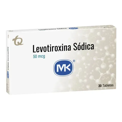 Levotiroxina Sódica Mk 50 Mcg 30 Tabletas Tecnoquimicas