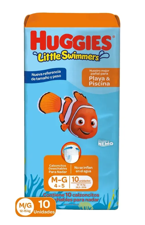 Pañal Huggies Piscina Talla Grande Paquete 10 Unidades