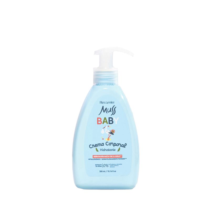 Crema Corporal Muss Baby 300 Ml Recamier