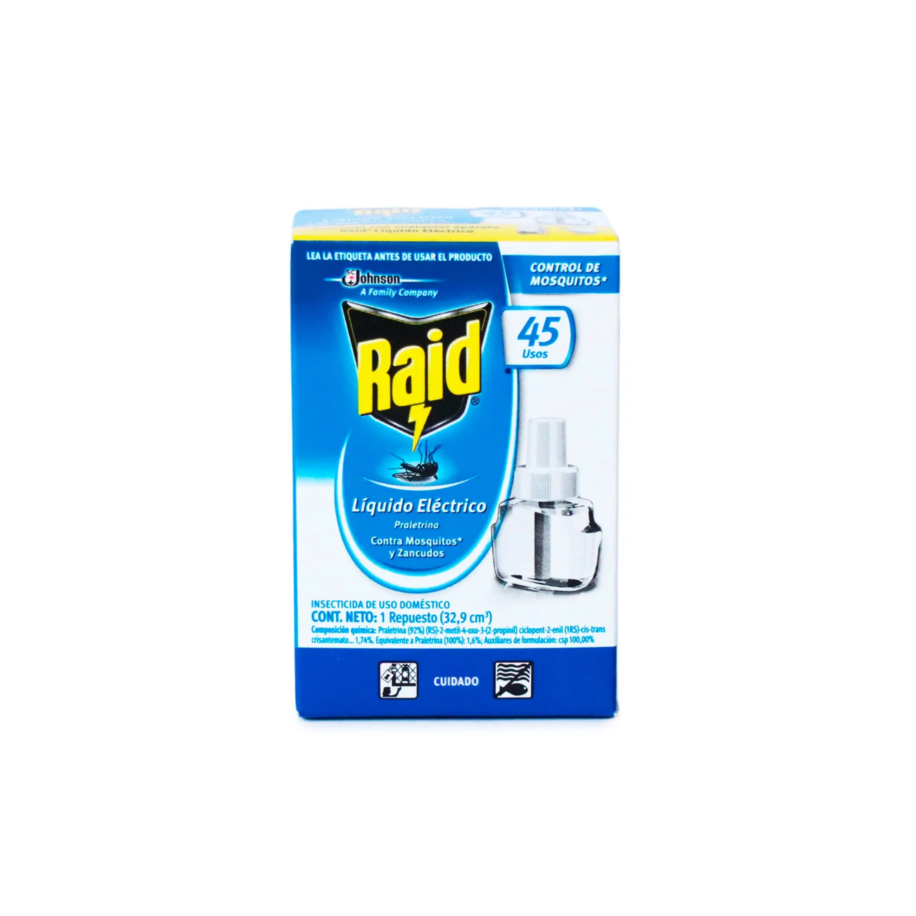 Insecticida Raid Repuesto 45 Noches Líquido | Axalotiene