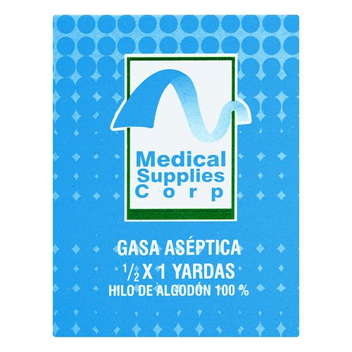 Gasa Aseptica Cuadrada 1/2X1 Yarda Vendamos