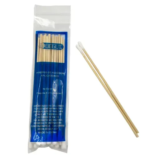Aplicadores Algodón Madera Bolsa 20 Unidades Begut
