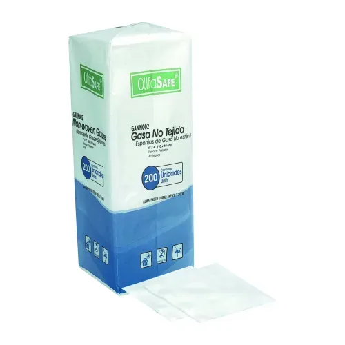 Gasa No Tejida 4X4 Paquete X 200 Unidades Alfa