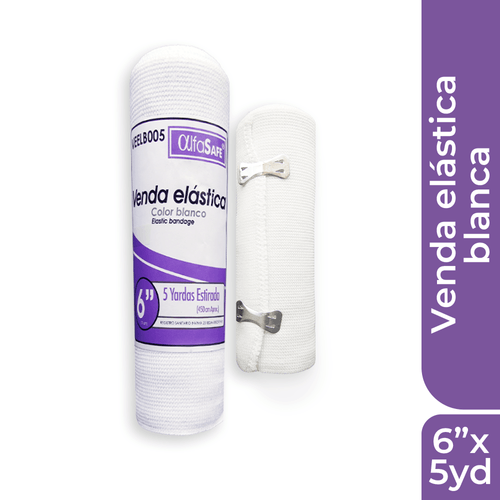 Venda Elastica Blanca Alfa 6X5 Alfa Trading