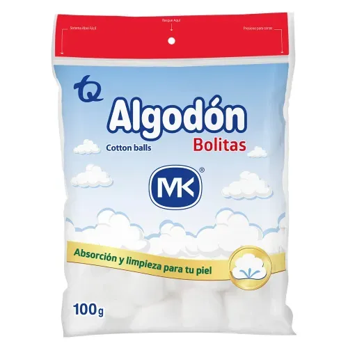 Algodón Mk Pomos Bolsa X 100G