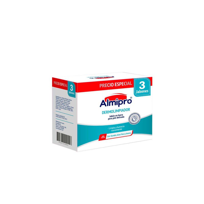 Jabon Tripack Almipro Dermolimpiador 3 Und