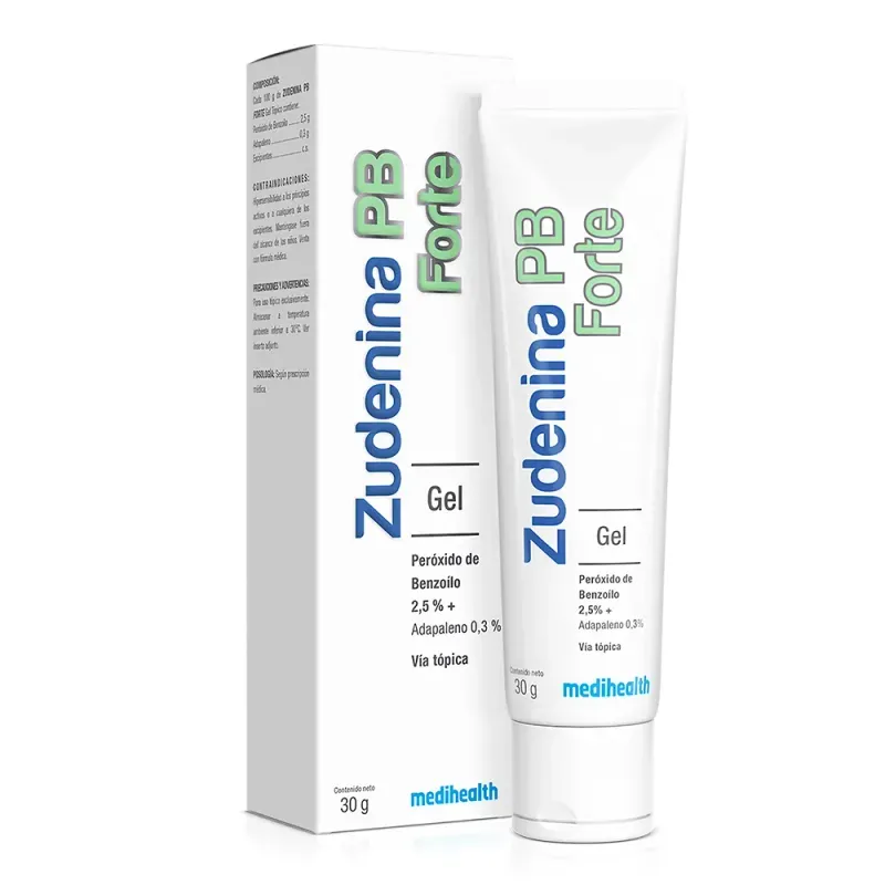Adapaleno Gel Zudenina Pb Forte Tubo X 30 Gr