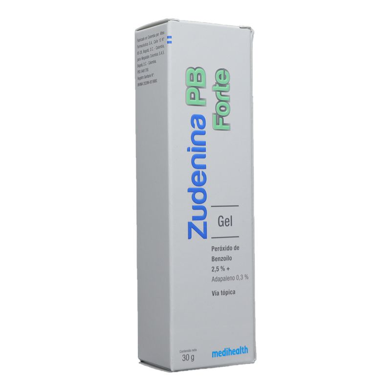 Adapaleno Gel Zudenina Pb Forte Tubo X 30 Gr