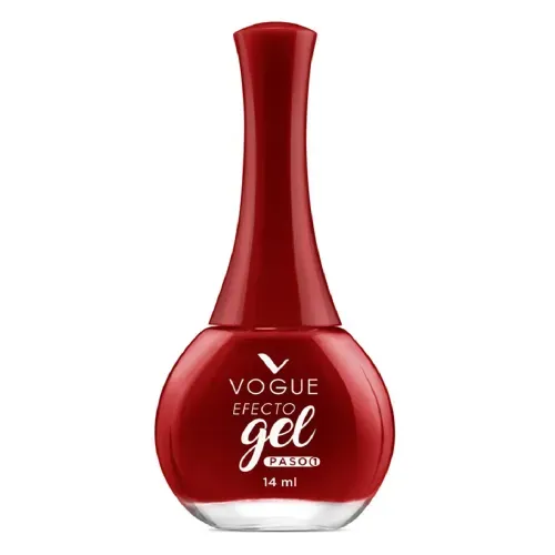 Esmalte Vogue Efecto Gel Tono Determinada Frasco x 14 ml