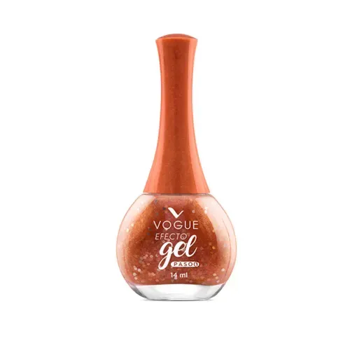 Esmalte Vogue Efecto Gel Tono Brillo Destellos Frasco x 14 ml
