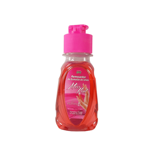 Removedor de Esmalte Miss Kiut Vitamina E Rosado Frasco 60 ml