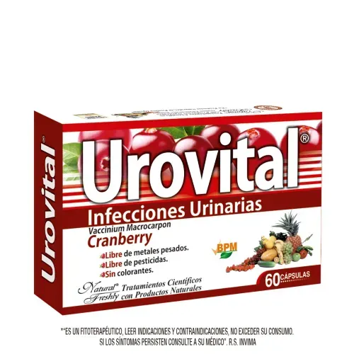 Urovital Caja X 60 Cápsulas Natural Freshly