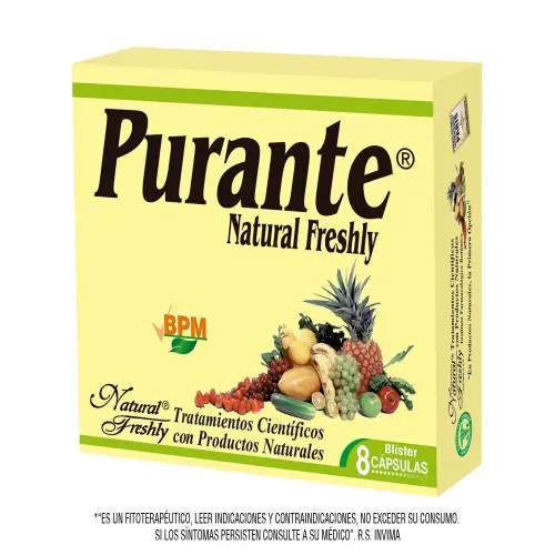 Purante Natural 500 Mg Caja X 8 Cápsulas Natural Freshly