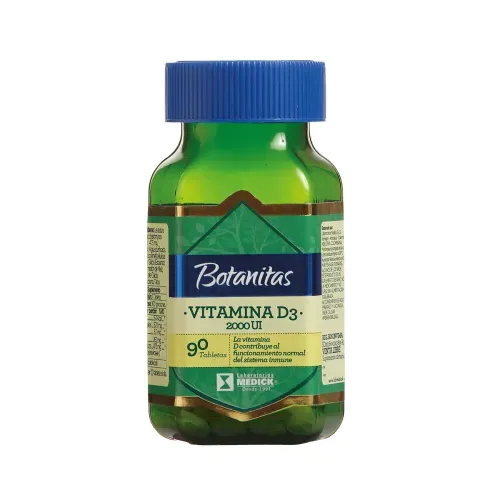 Vitamina D3 200 Iu Frasco X 90 Tabletas Medick