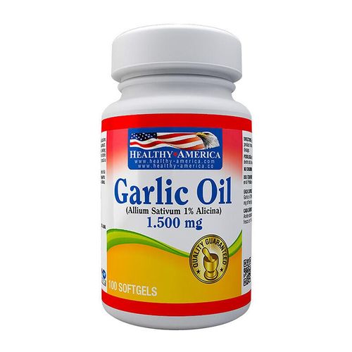 Garlic Oil 1500 Mg 100 Cápsulas Blanda Healthy