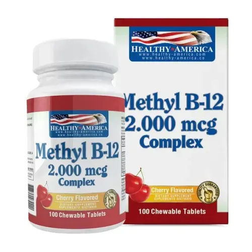 Methyl B-12 2.000 Mcg Frasco X 100 Tabletas Healthy