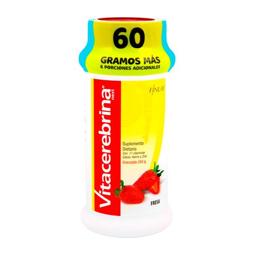 Vitacerebrina Gran Fresa Extra Frasco X Pead 250Gr + 60Gr Finlay