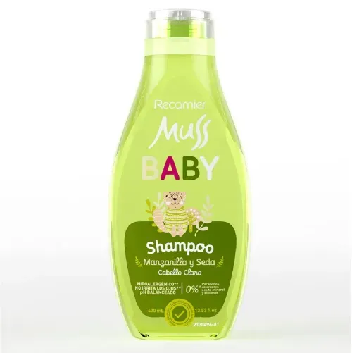 Shampoo Muss Baby Manzanilla Frasco X 400 Ml Recamier