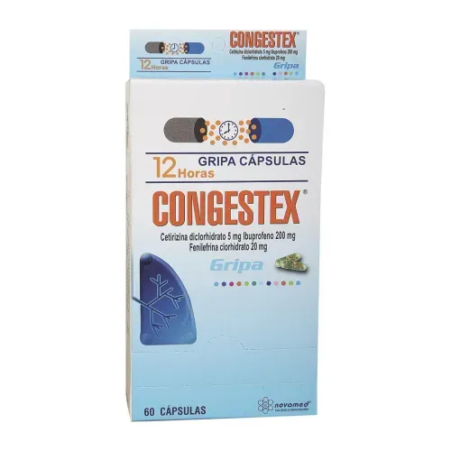 Congestex Gripa Caja X 60 Cápsulas Blanda Novamed