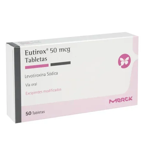 Eutirox Levotiroxina Sódica 50 Mcg Caja X 50 Tabletas Merck