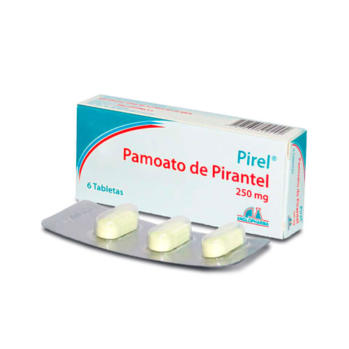 Pirel Pirantel 250 Mg Caja X 6 Tabletas Anglopharma