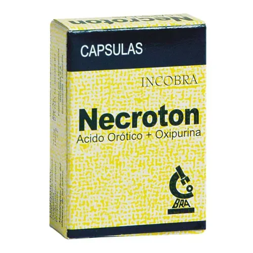 Necroton Ácido Orotico 150 Mg Oxipurina 75 Mg Caja X 8 Cápsulas Dura Incobra