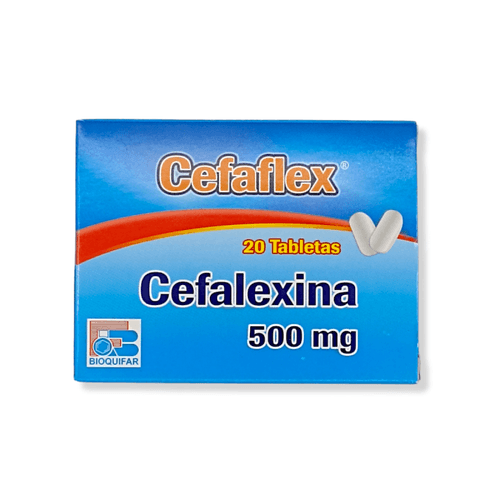 Cefaflex Cefalexina 500 Mg Caja X 20 Tabletas Bioquifar